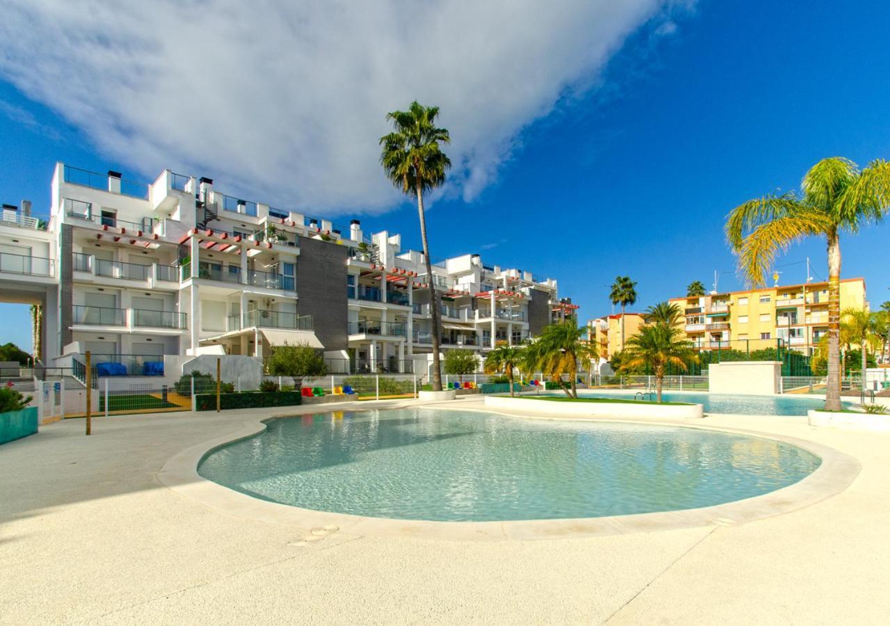 Apartamento Victoria Playa III Con Una Gran Terraza Denia Exteriör bild